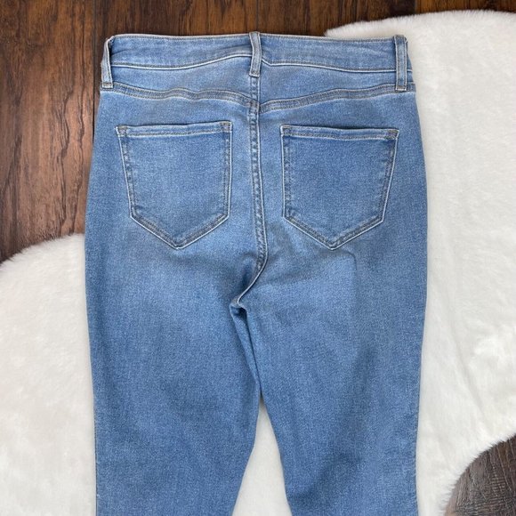 Old Navy Jeans 4 Rockstar Super Skinny High-Rise Light Wash Ripped Stretch Women - Picture 5 of 11